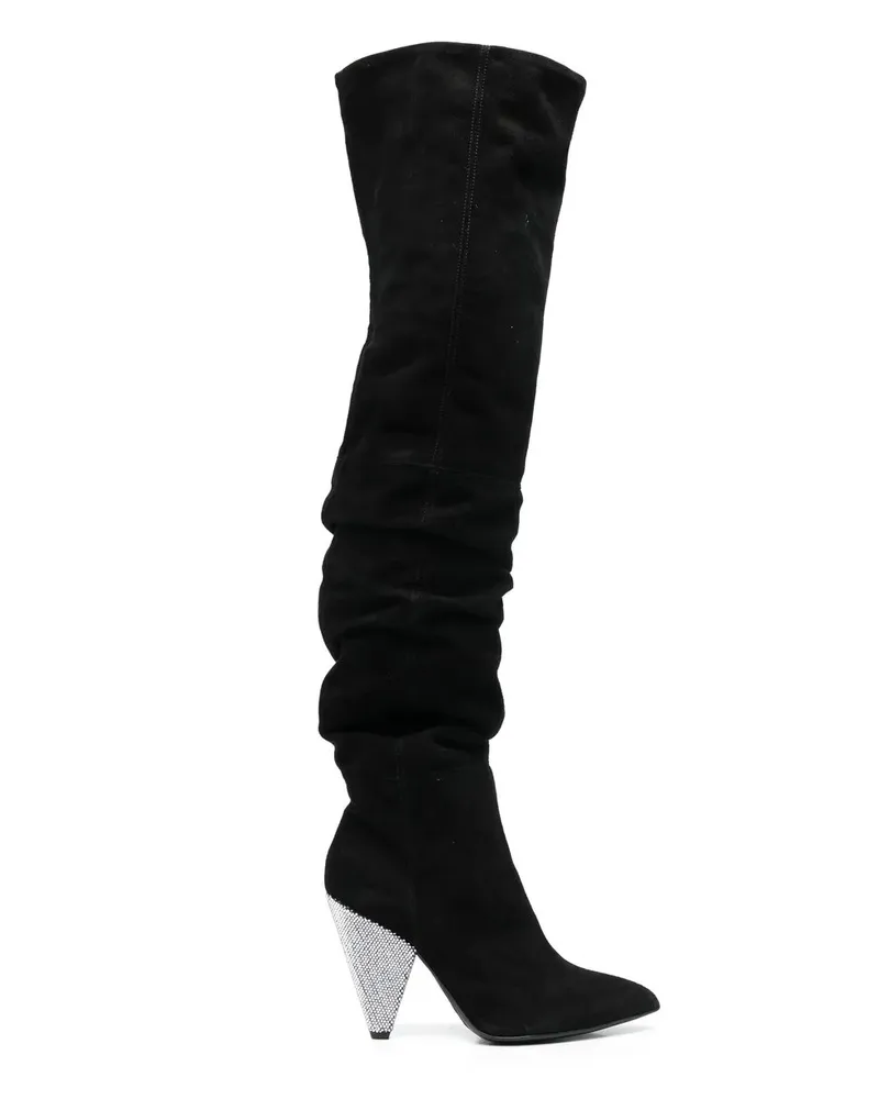 Philipp Plein Kniehohe Stiefel - Schwarz Schwarz