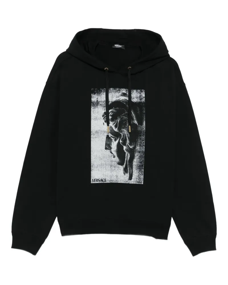 Versace Hoodie mit Statuen-Print - Schwarz Schwarz