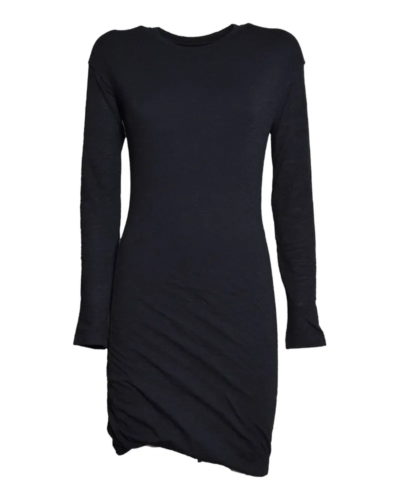 Jil Sander ruched long-sleeve mini dress - Schwarz Schwarz