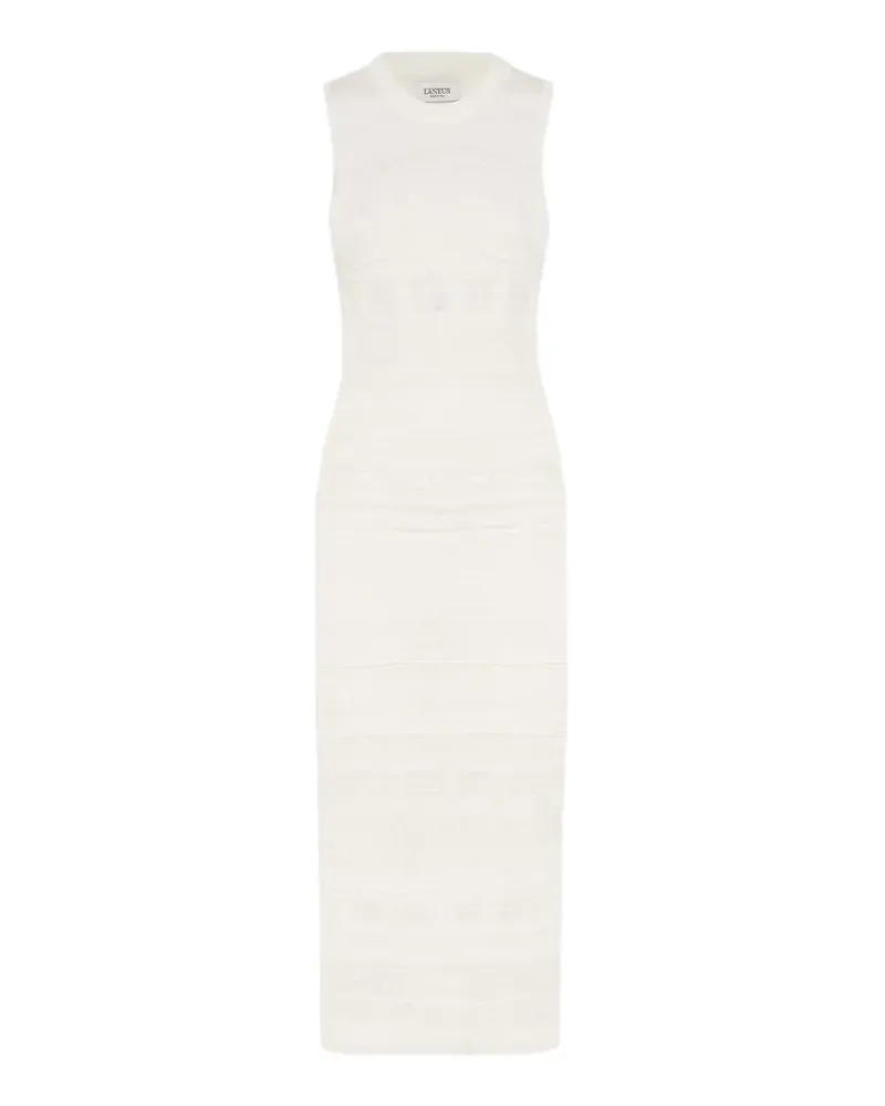 Laneus Strickkleid mit Rückenausschnitt - Nude Nude