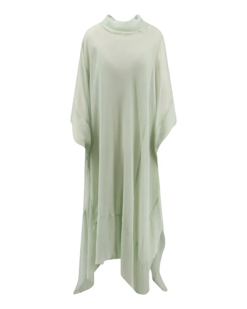 Alberta Ferretti Kurzärmeliges Chiffon-Maxikleid - Grün Grün