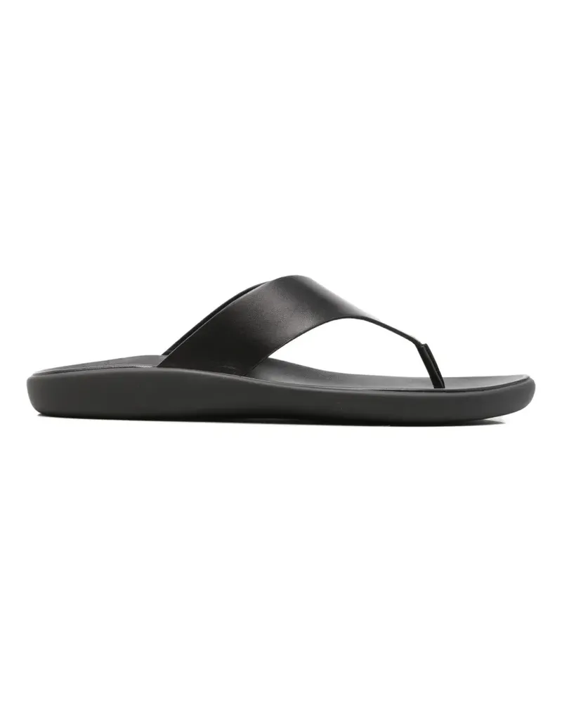 The Row leather flip-flops - Schwarz Schwarz