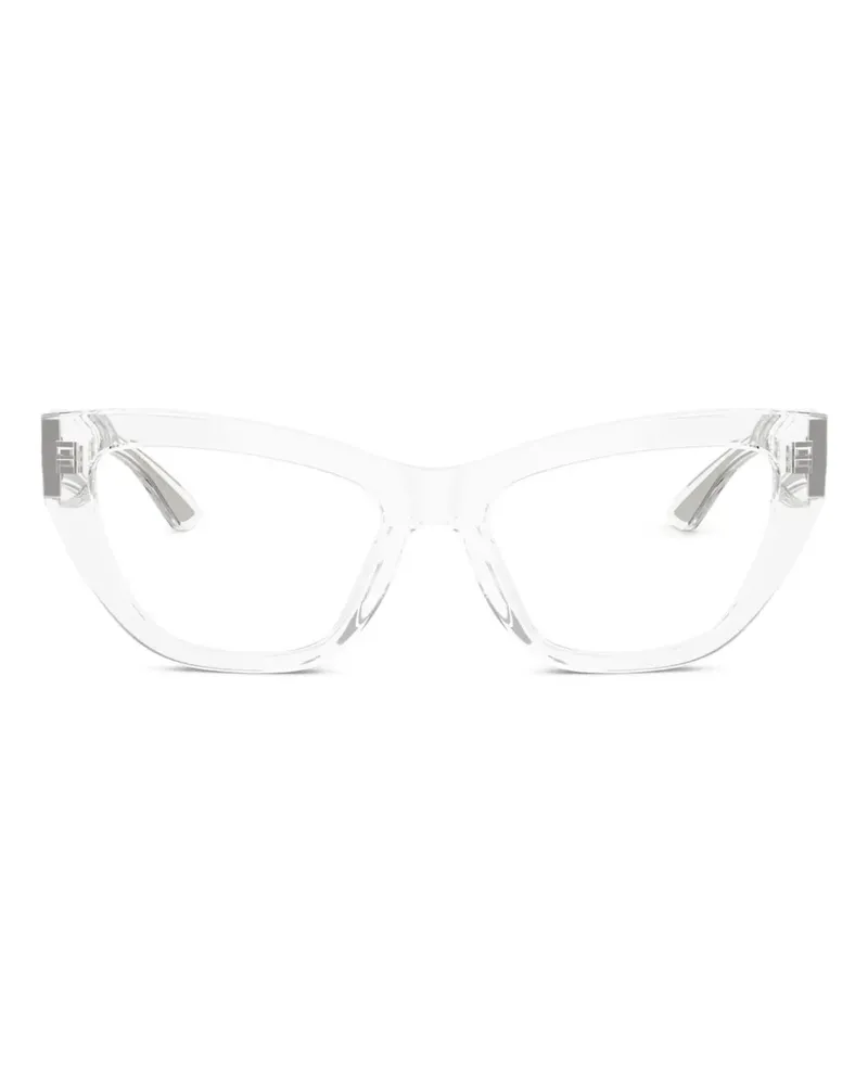 Dolce & Gabbana Brille mit Cat-Eye-Gestell - Weiß Weiß