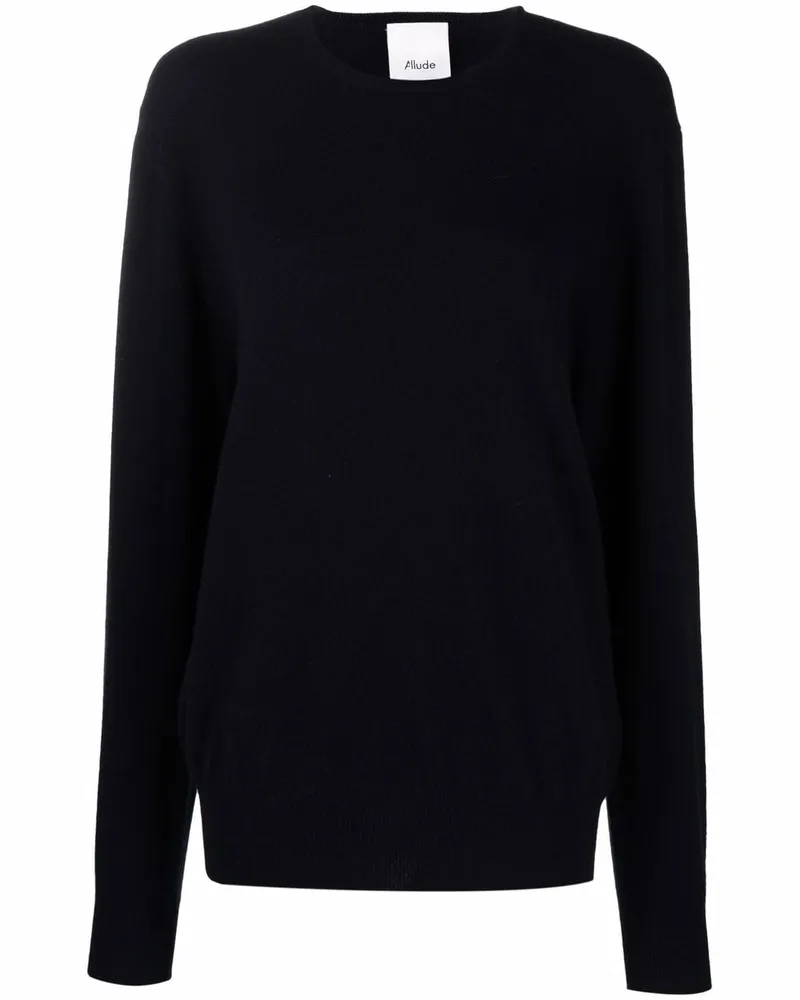 ALLUDE Fein gestrickter Kaschmirpullover - Blau Blau