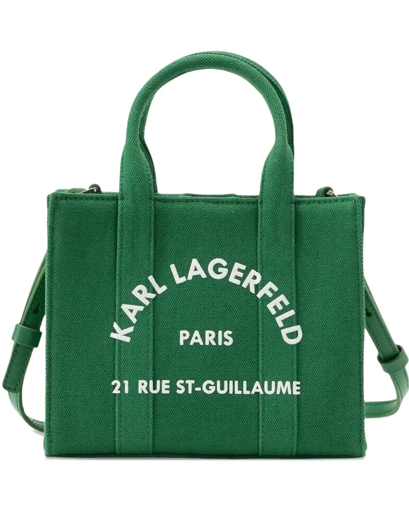 Karl Lagerfeld logo-print tote bag - Grün Grün