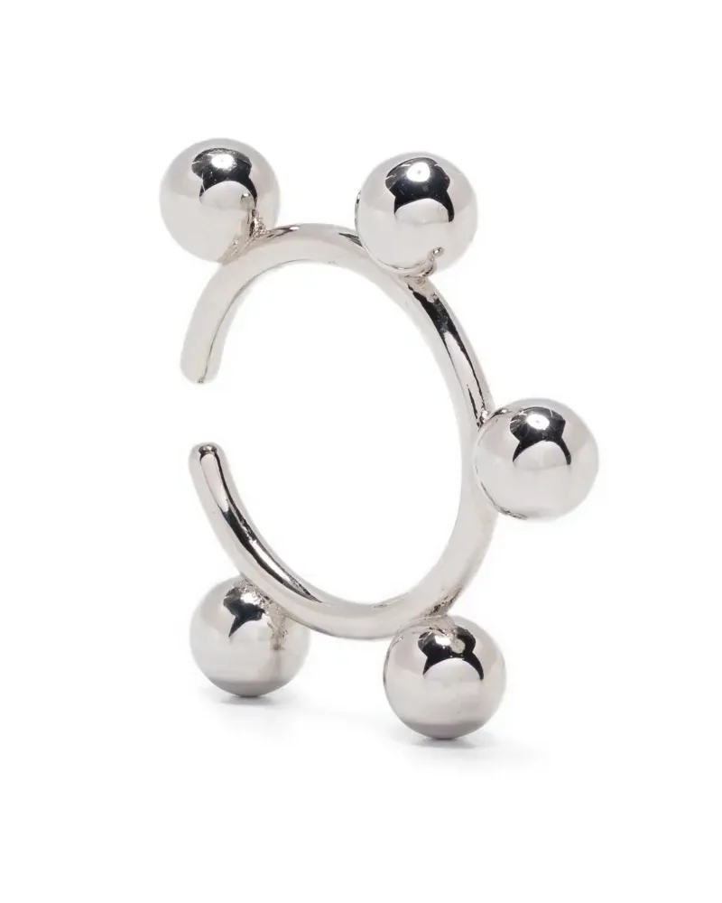 Jil Sander Ear Cuff mit Kugelverzierung - Silber Silber