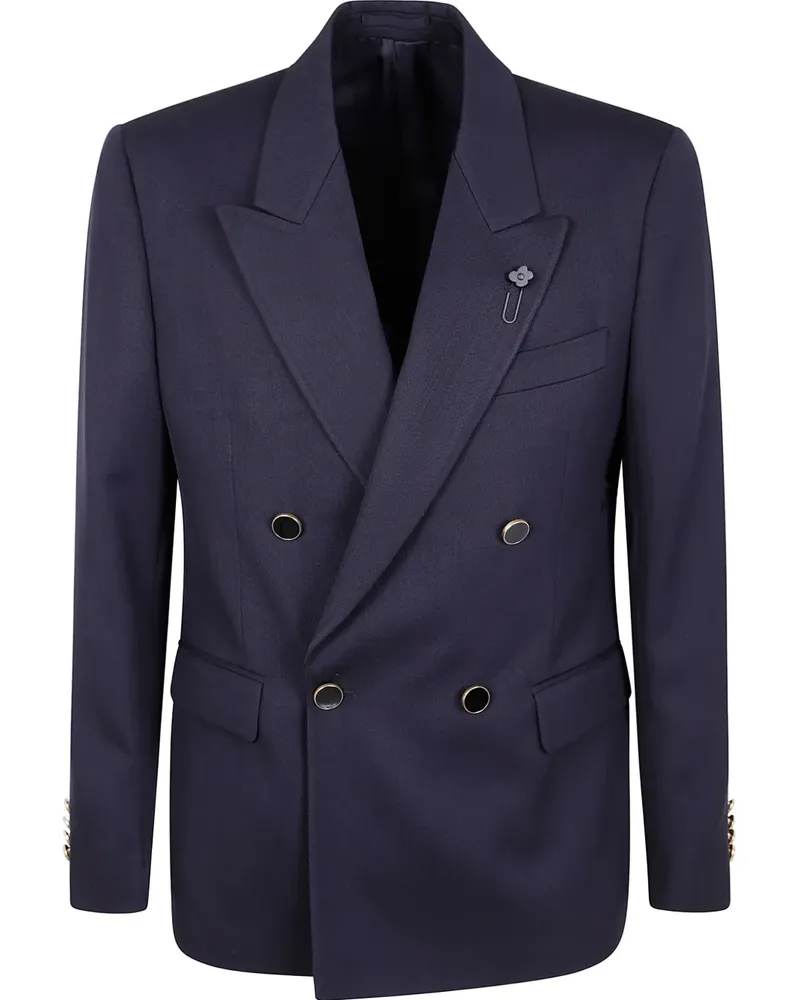 LARDINI Doppelreihiges Sakko - Blau Blau