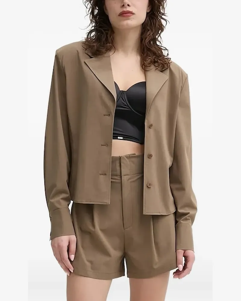 Isabelle Blanche Blazer mit Knopfmanschetten - Nude Nude