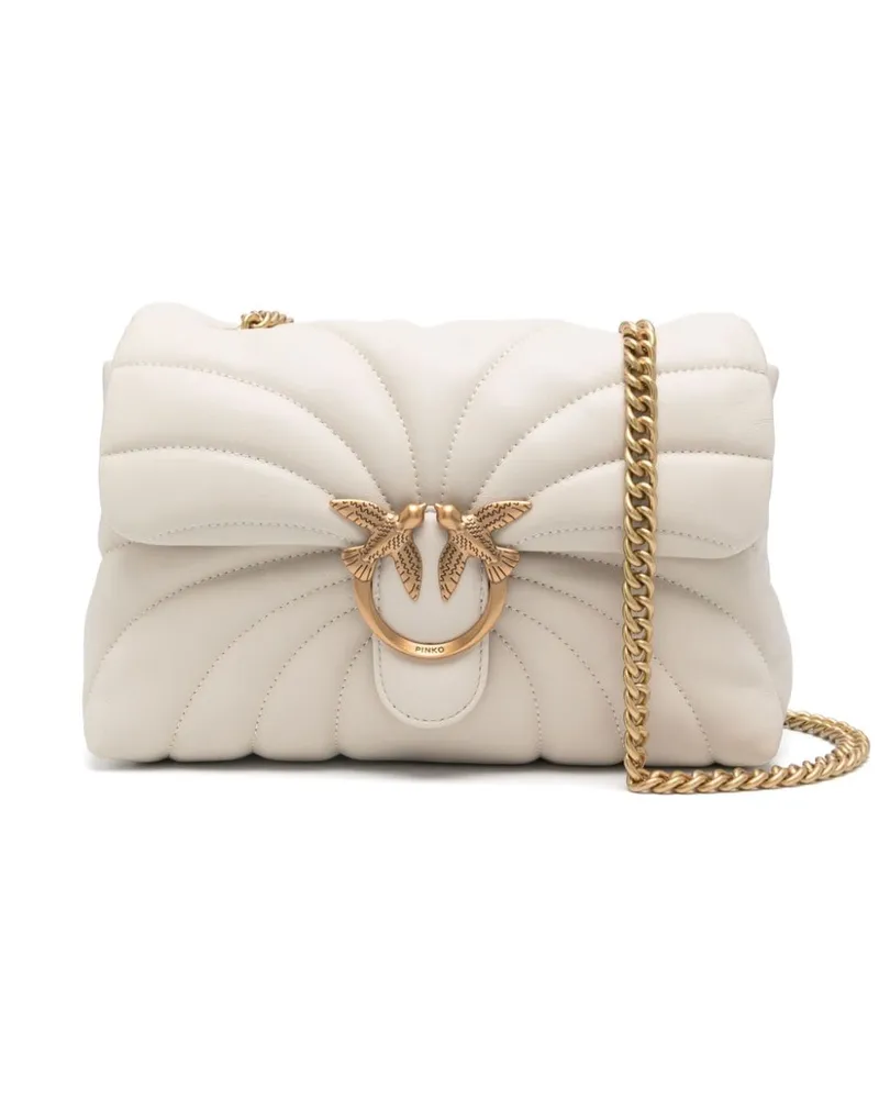 Pinko Classic Love Puff Schultertasche - Weiß Weiß