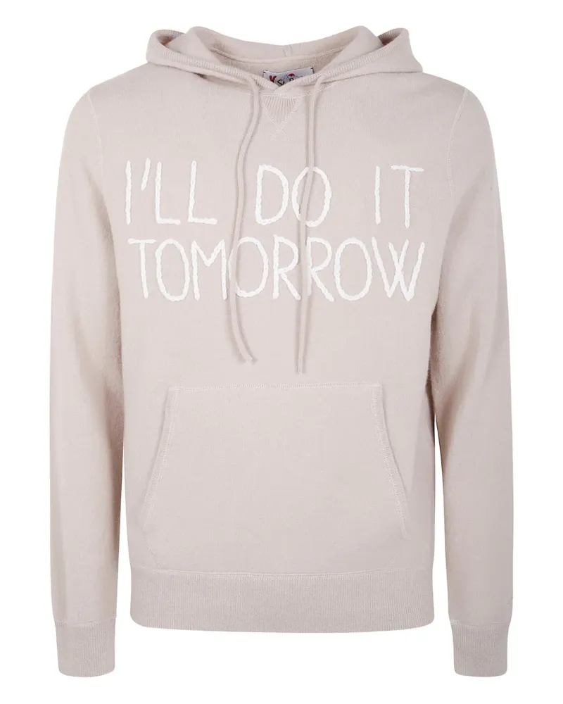 MC2 Saint Barth hooded embroidered hoodie - Nude Nude