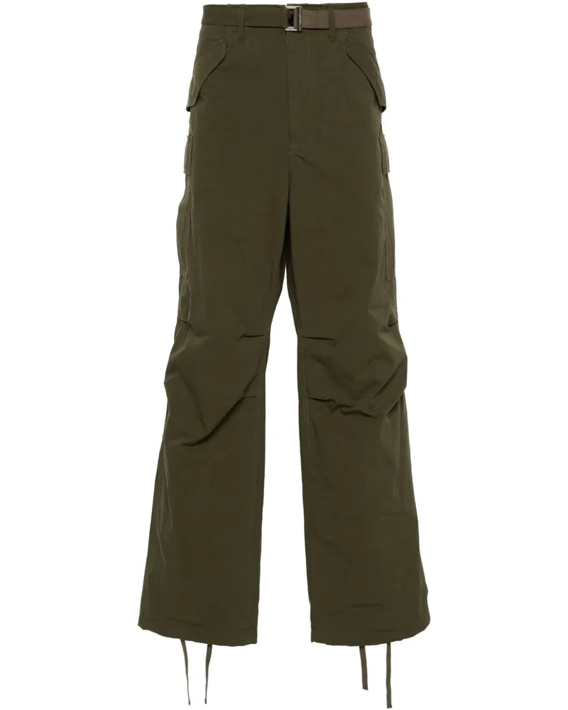 Sacai Cargohose aus Ripstop - Grün Grün