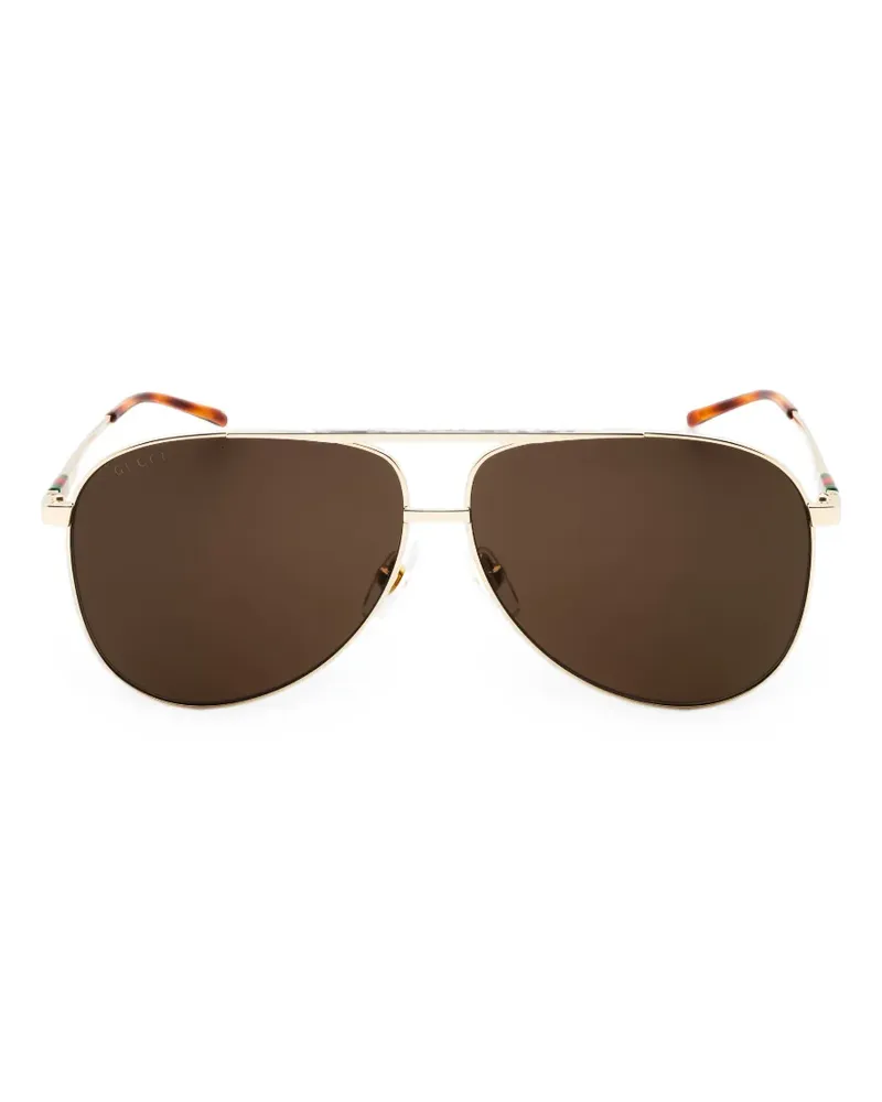 Gucci pilot-frame sunglasses - Gold Gold