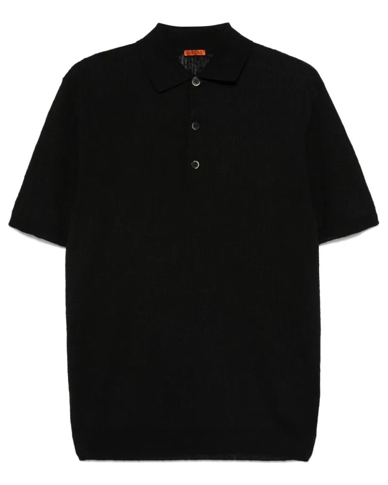 BARENA Marco Poloshirt - Schwarz Schwarz