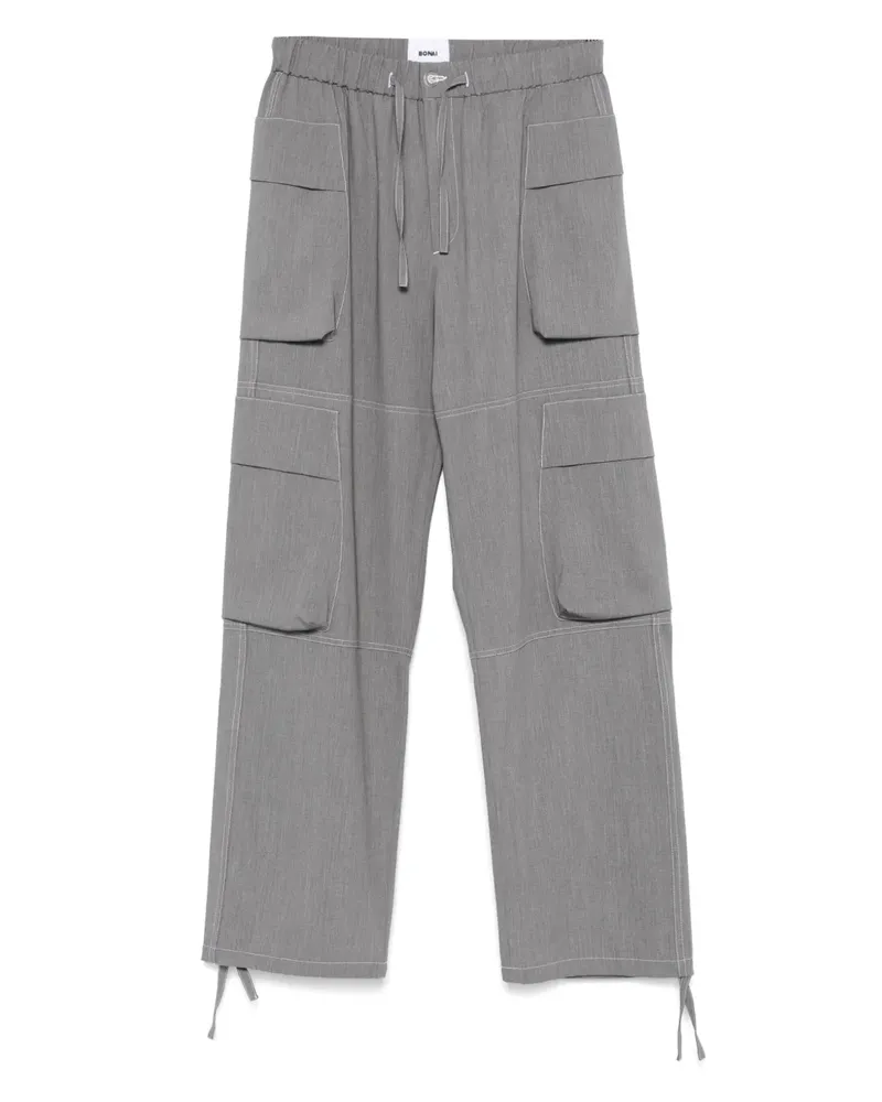 BONSAI Cargohose mit Kordelzug - Grau Grau