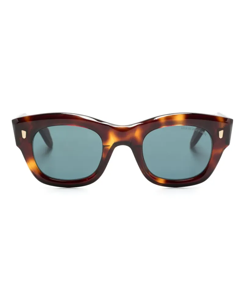 Cutler and Gross 9261 Sonnenbrille mit geometrischem Gestell - Braun Braun