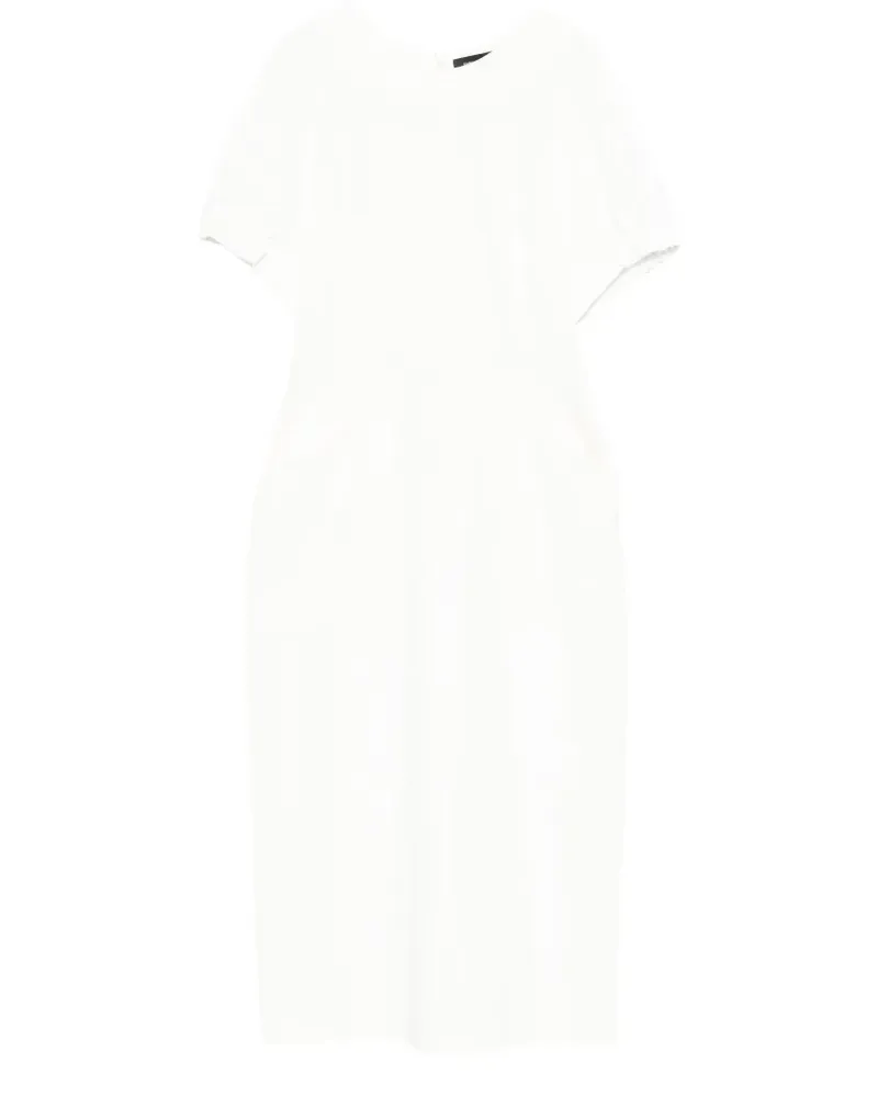 Fabiana Filippi short-sleeve midi shift dress - Weiß Weiß