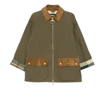 Jacke mit Cordkragen - Grün