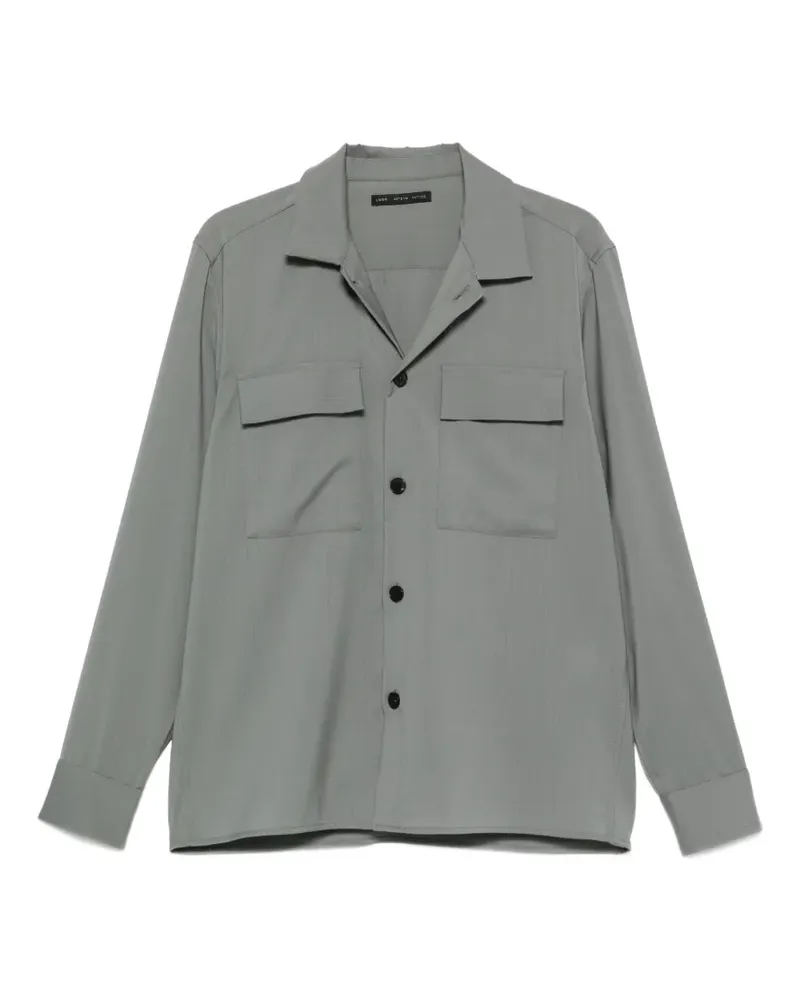 Low Brand flap-pocket shirt jacket - Grau Grau