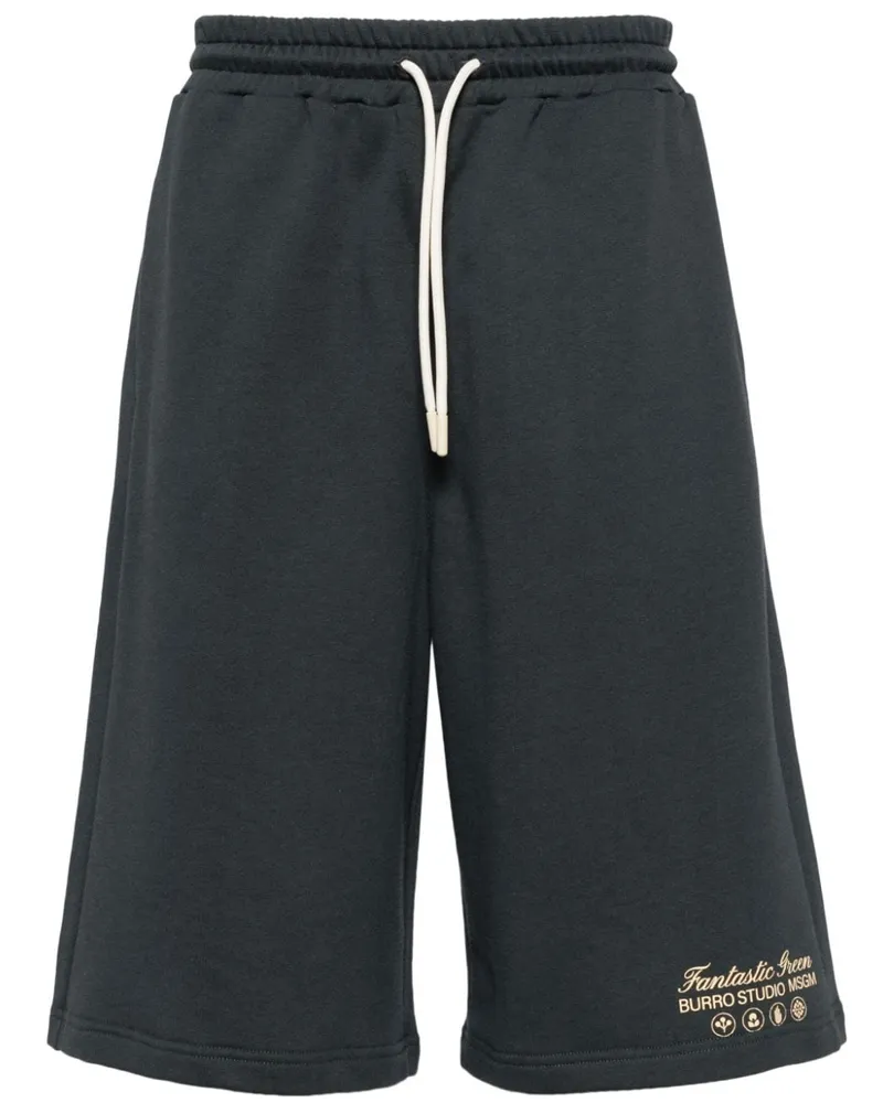 MSGM Jogginghose mit Print - Grau Grau