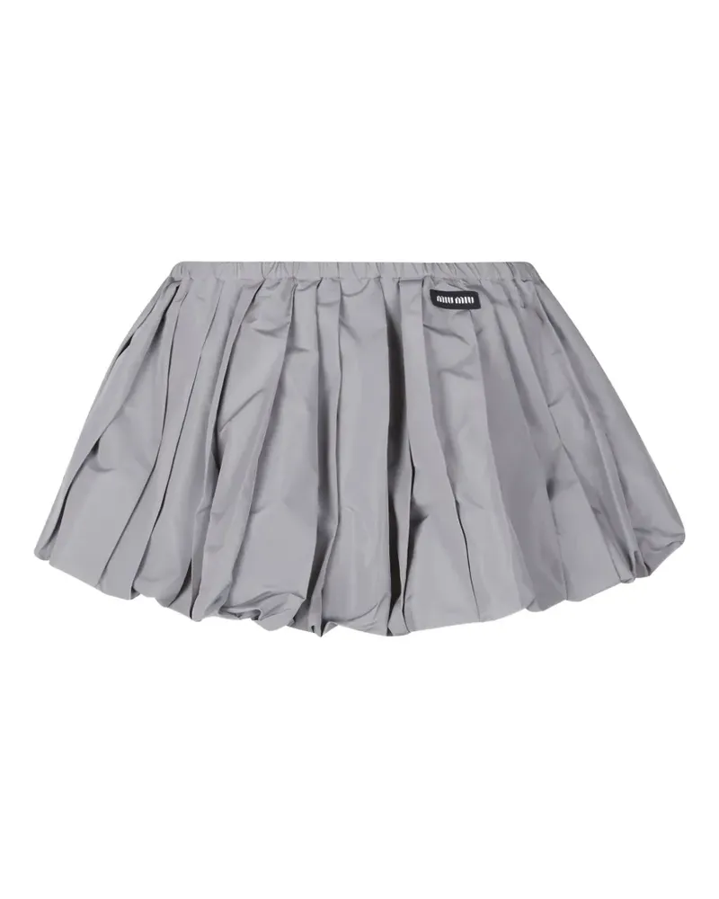 Miu Miu Minirock aus Funktionsstoff - Grau Grau