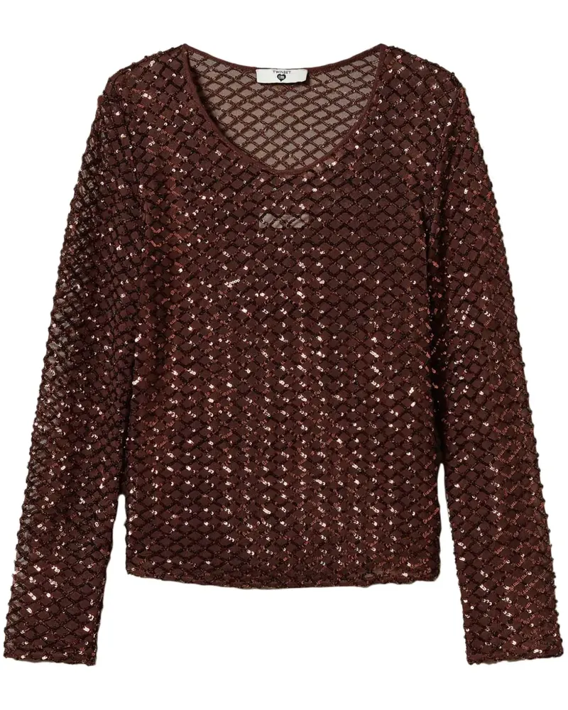 Twin-Set Gewebte Bluse - Braun Braun