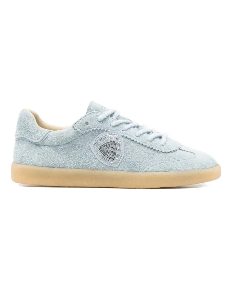Blauer Sneakers mit Logo Blau