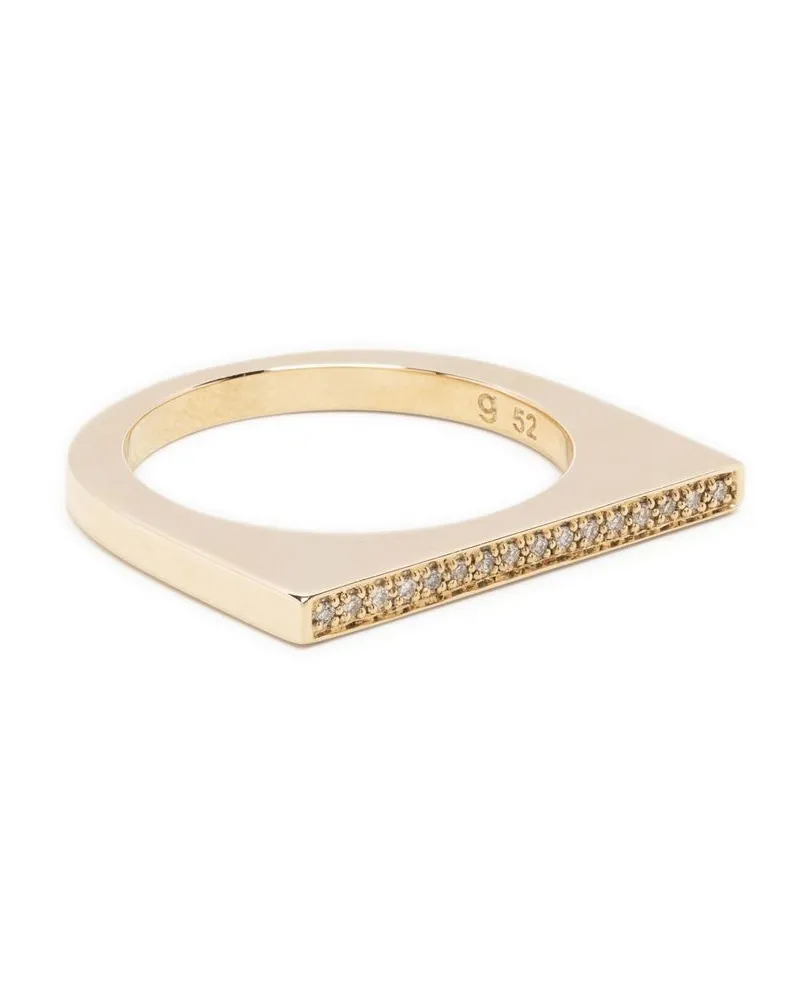 Tom Wood Eleganter 9kt Goldring mit Diamanten Gold