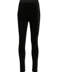 Versace Jeans Leggings mit Logo-Bund Schwarz