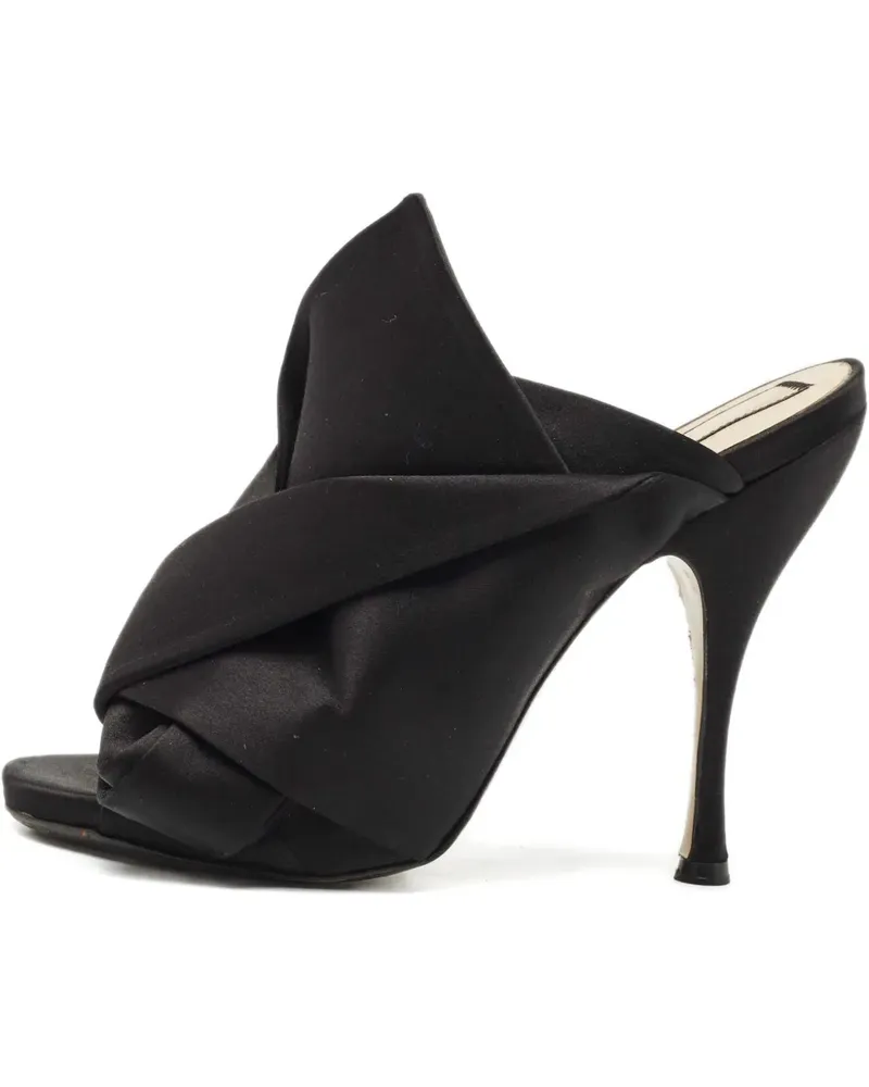 N° 21 peep-toe mules - Schwarz Schwarz