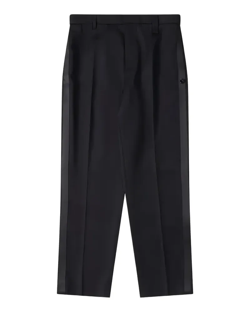 Simone Rocha Peeling straight-leg tuxedo trousers - Schwarz Schwarz