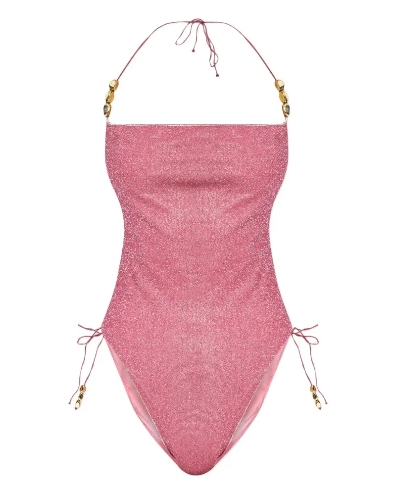 Oséree Neckholder-Badeanzug - Rosa Rosa