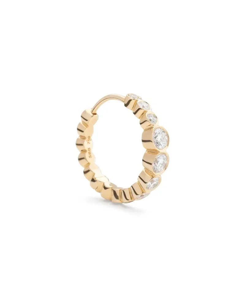 Sophie Bille Brahe 18K recycled yellow gold Ensemble Daisy diamond hoop Gold