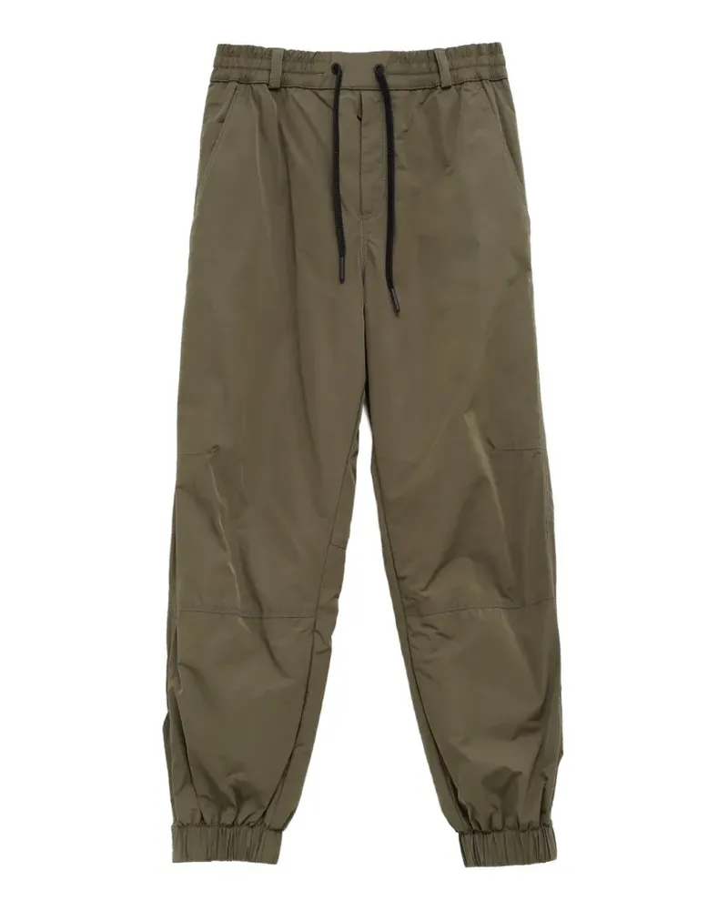 Moncler logo-patch drawstring track pants - Grün Grün