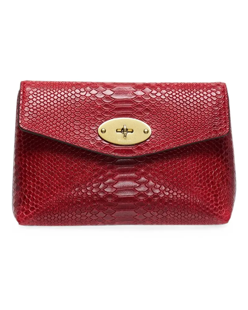 Mulberry Darley snakeskin-effect wallet - Rot Rot