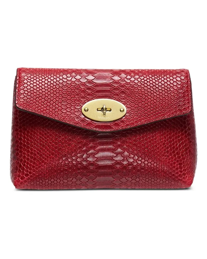 Mulberry Darley Portemonnaie mit Schlangen-Effekt - Rot Rot