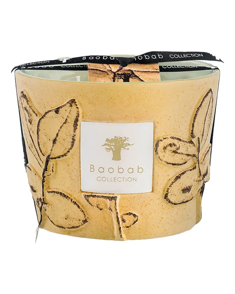 Baobab Collection Garrigue Duftkerze mit Prägung (1,3kg) - Gelb Gelb