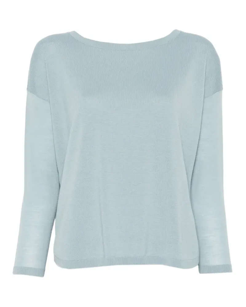 Akris boat-neck sweater - Blau Blau
