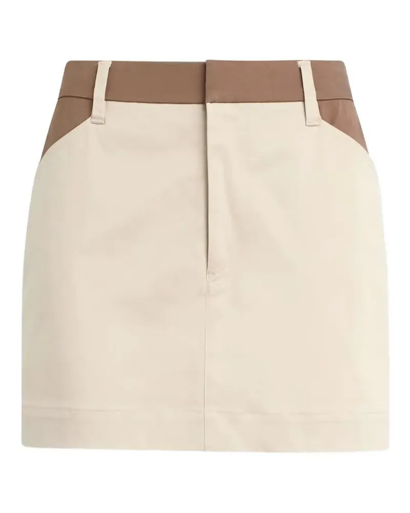 Favorite Daughter Monica panelled mini skirt - Nude Nude