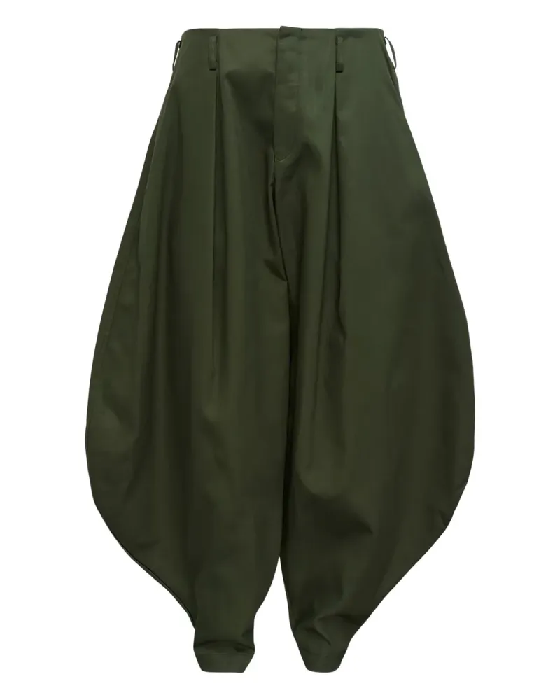 Comme des Garçons Hose mit tiefem Schritt - Grün Grün