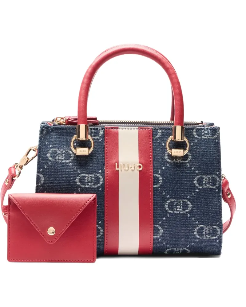 Liu Jo Handtasche aus Jacquard - Blau Blau