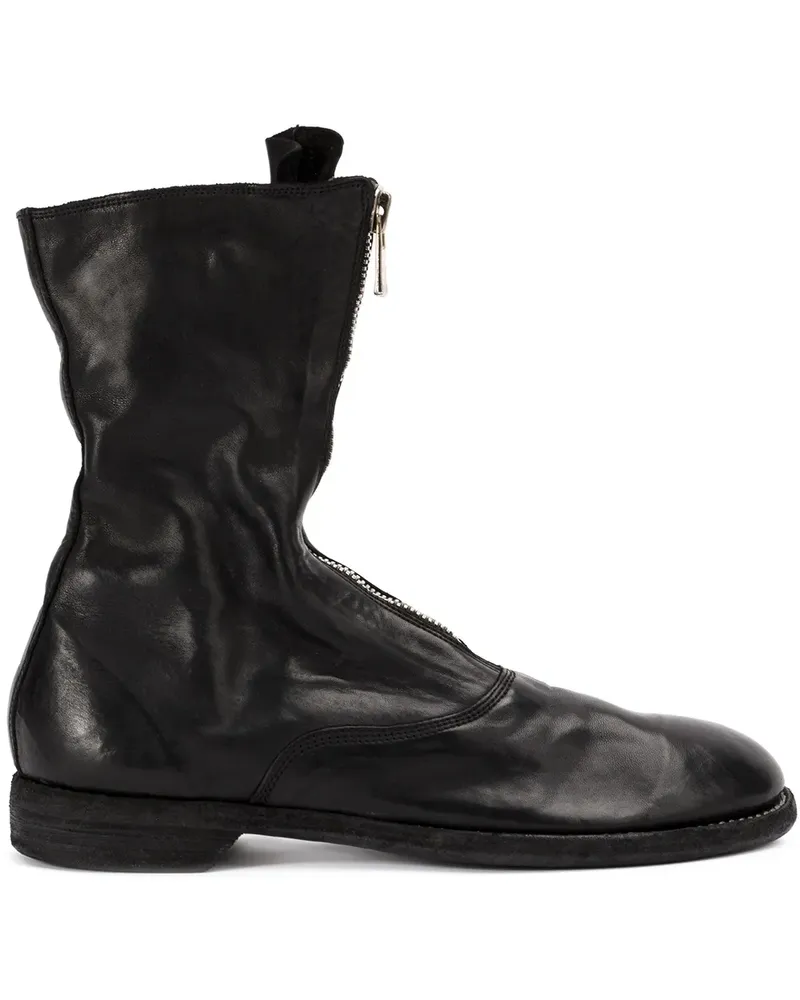 GUIDI Stiefel mit Reißverschluss - Schwarz Schwarz