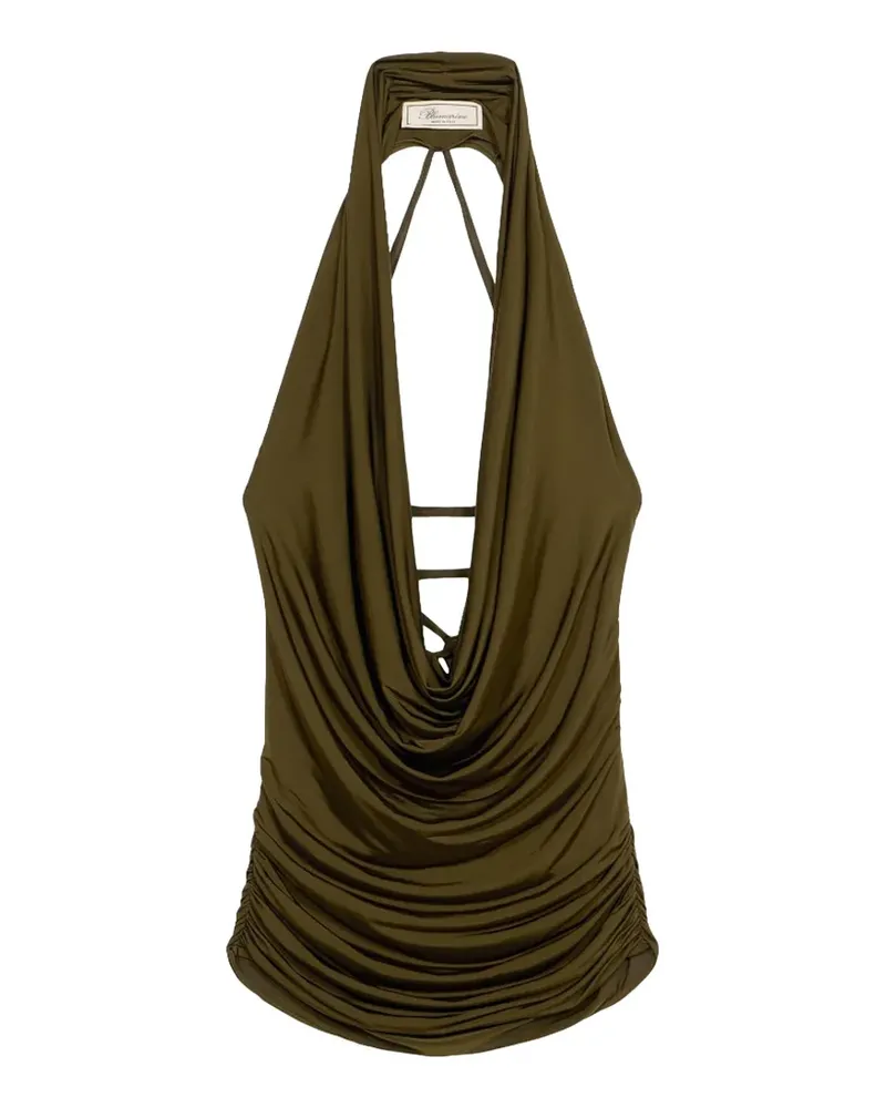 Blumarine Drapiertes Top - Grün Grün