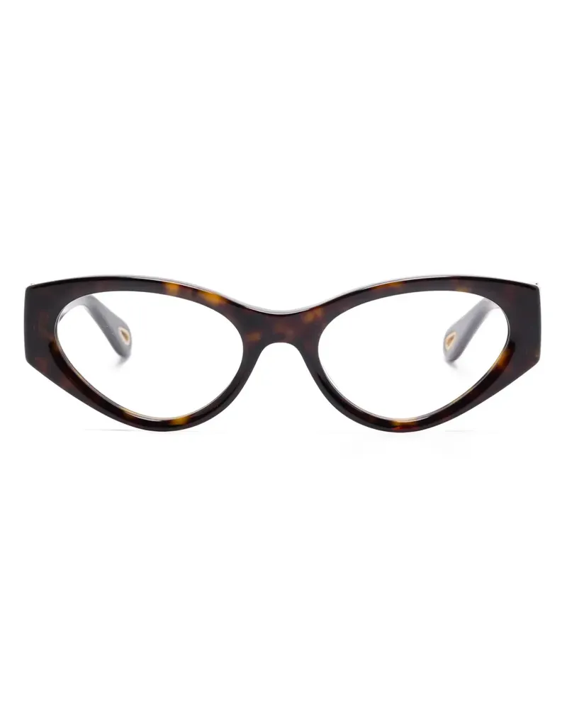 Chloé Cat-Eye-Brille - Braun Braun