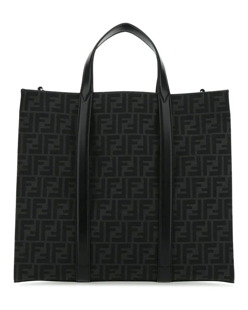 Fendi Shopper mit FF-Print - Schwarz Schwarz