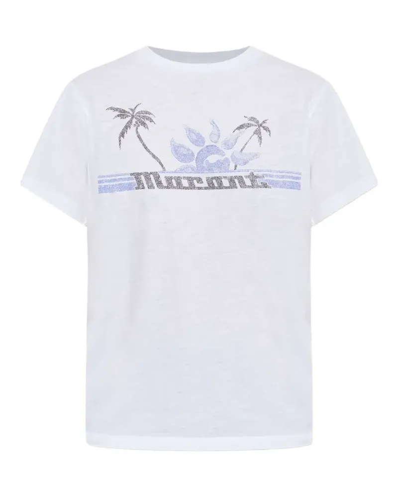 Isabel Marant Zewel T-Shirt mit grafischem Print - Weiß Weiß