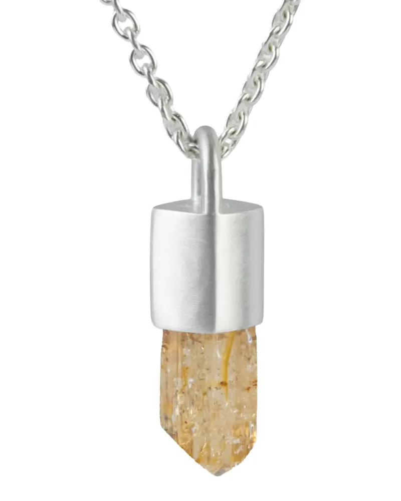 Parts Of Four sterling silver Talisman imperial topaz necklace - Silber Silber