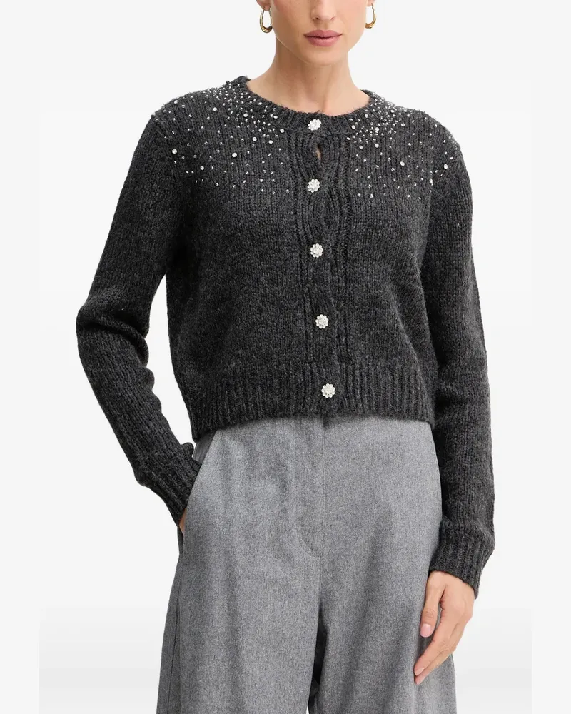 Fracomina bead-embellished cardigan - Grau Grau