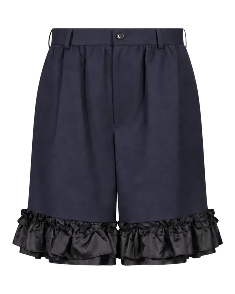 Comme des Garçons Shorts mit Rüschenbesatz - Blau Blau