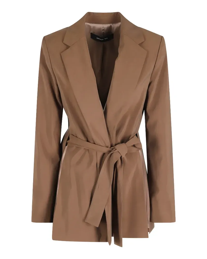Federica Tosi belted blazer - Braun Braun