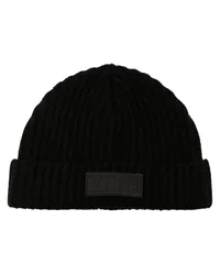 Valentino Garavani Beanie mit Logo-Patch Schwarz